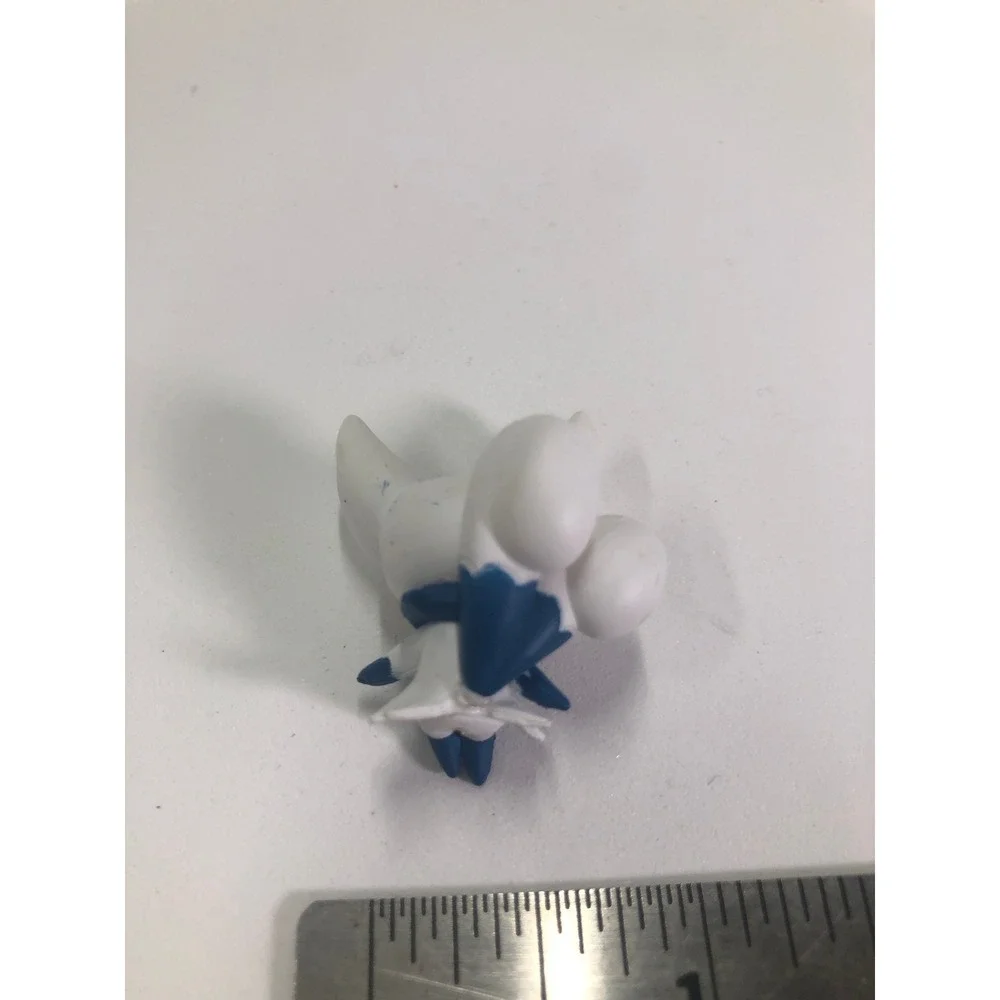 Nintendo Pokemon Meowstic Male Mini Figure White Navy Blue Psychic Toy 1.5 Inch